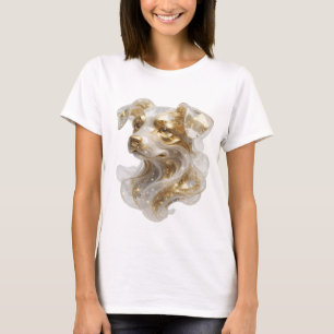 T-shirt Conception graphique de chien doré en or iconique