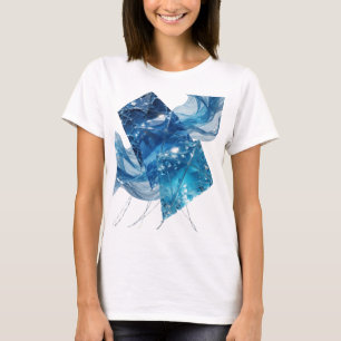 T-shirt Conception graphique de Cristaux de GLACE BLEUS Ar