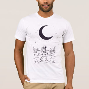 T-shirt Conception Graphique d'Explorateur Lunaire Astrona