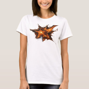 T-shirt Conception Graphique Étoiles Abstraites Rouges Dyn