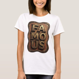 T-shirt Conception graphique FAMOUS Witty Gold