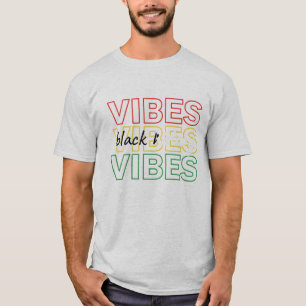T-shirt Conception Graphique Inspirante Black Vibes