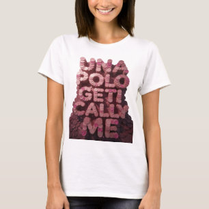 T-shirt Conception graphique rose icônique UNA POLO GET CA