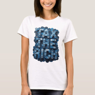 T-shirt Conception graphique Snappy Blue TAXEZ LES RICHES