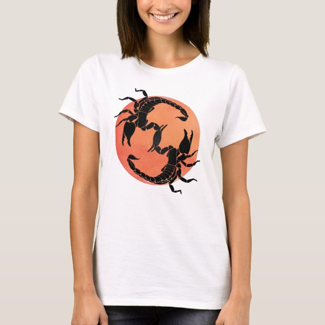 T-shirt Conception graphique Tribale Scorpion (Devant)
