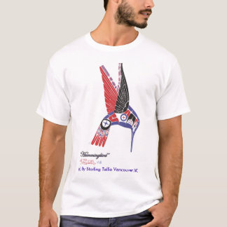 T-shirt Conception indigène de colibri d'artiste du