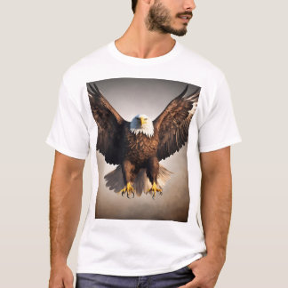 T-shirt Conception majestueuse d'aigle volant - audacieuse