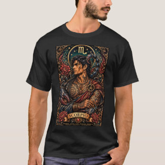 T-shirt Conception masculine céleste du zodiaque scorpion