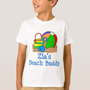 T-shirt Conception mignonne d'ami de la plage de Zia