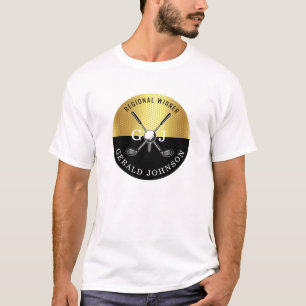T-shirt Conception minimaliste de monogramme de golf sur m