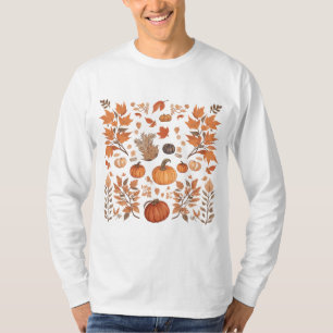 T-shirt Conception motif d'automne