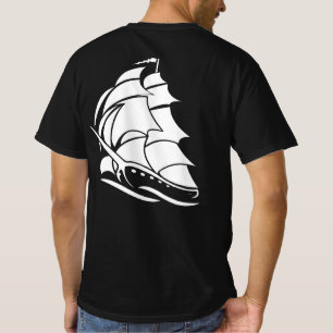 T-shirt Conception nautique d'ancre de voilier capitaine