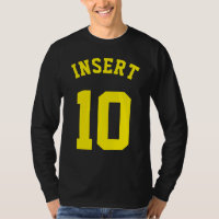 Conception noire et jaune du Jersey de sports des