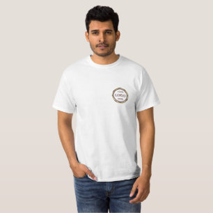 T-shirt Conception or or rouge foncé, logo ou photo dans u