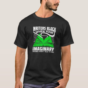 T-shirt Conception par bloc d'écriture pour un auteur de l