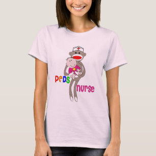 T-shirt Conception pédiatrique de singe de chaussette