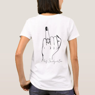 T-shirt Conception personnalisée de l'anneau de mariée