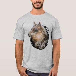 T-shirt Conception personnalisée de loup de forêt