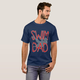T-shirt Conception personnalisée de papa de natation