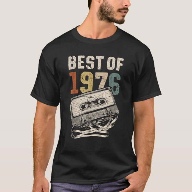 T-shirt Conception pour la naissance en 1976 1976 Cadeau A (Devant)