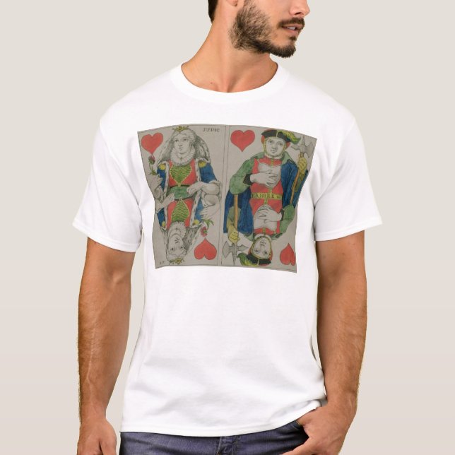 T-shirt Conception pour les cartes de jeu, c.1810 (Devant)