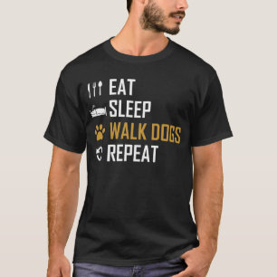 T-shirt Conception répétée des chiens de promenade du s