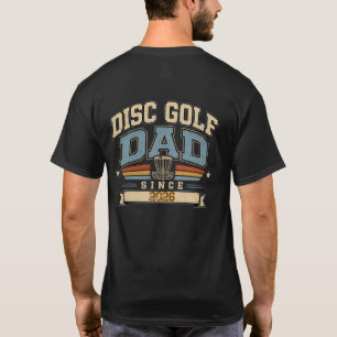 T-shirt Conception Rétro Année Papa Disc Golf Personnalisé