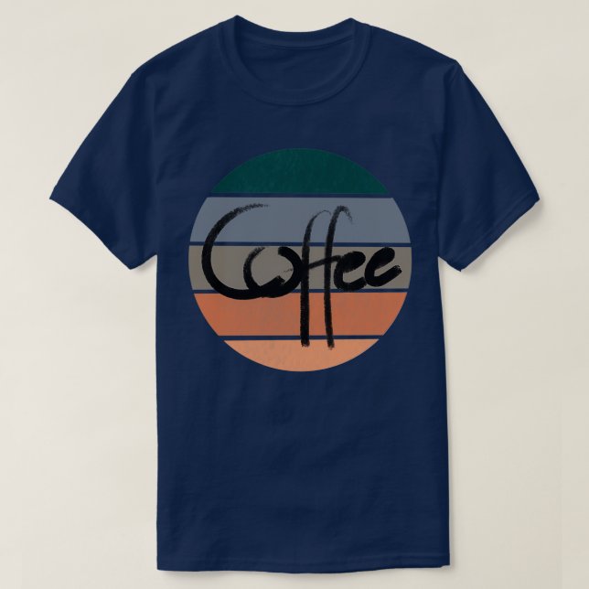 T-shirt Conception rétro café (Design devant)