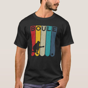 T-shirt Conception rétro du joueur de boule - boules de p