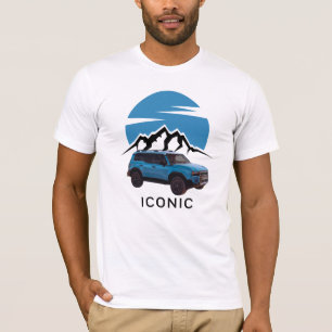 T-shirt Conception rétro Iconique Des Véhicules Extérieurs