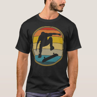 T-shirt Conception Retro Vintage Long Board Skboard