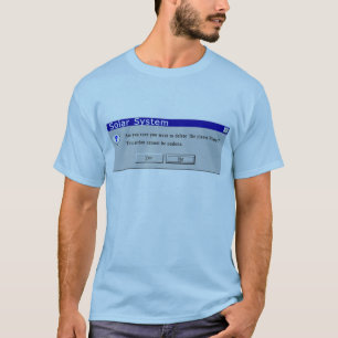 T-shirt Conception rétrogradée drôle de Pluton
