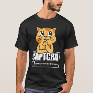 T-shirt Conception robotique Captcha Cat