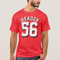 Conception rouge et blanche du Jersey de sports