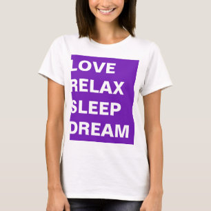 T-shirt Conception simple rectangle violet PHILOSOPHIE DE 