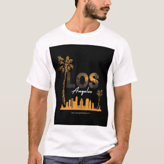 T-shirt Conception Skyline Sunset de Los Angeles
