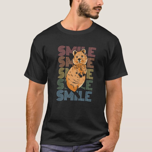 T-shirt Conception SMILE Pour Un Ventilateur Quokka (Devant)