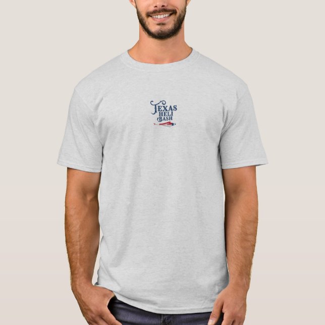 T-shirt Conception Texas Heli Bash 3. Gris.  (Devant)