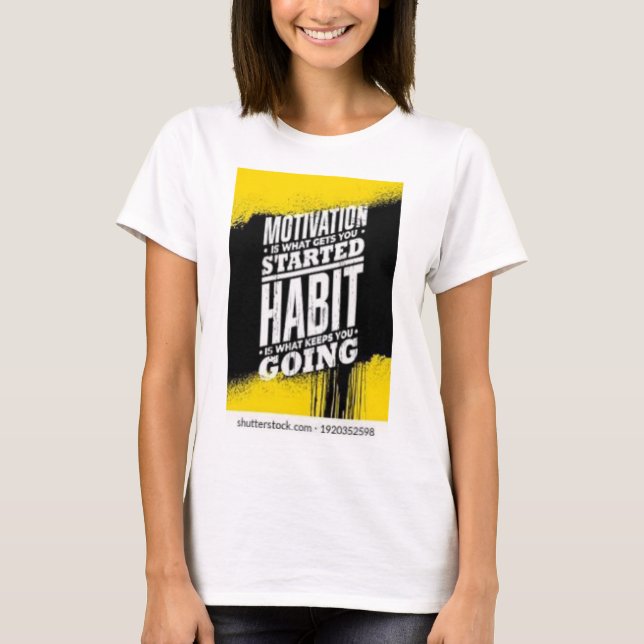 T-shirt Conception + Travail dur = Réussite (Devant)
