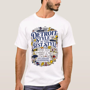 T-shirt conCEPTION uRBAINE dE dÉTROIT, mICHIGAN, à l'AMÉRI