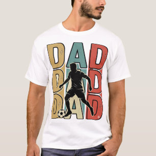 T-shirt Conception vectorielle de gravure vintage de footb