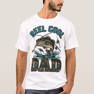 T-shirt Conception vectorielle vintage de pêche à la basse
