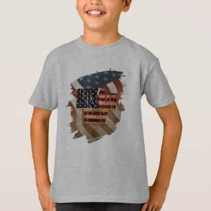 T-shirt Conception vintage de la fête d'indépendance du 4