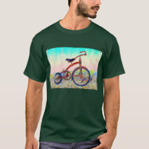 Conception vintage de tricycle rouge