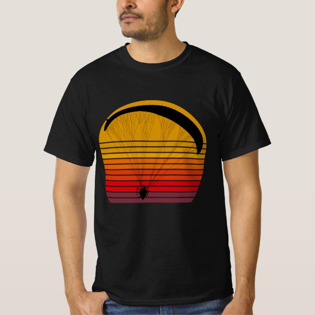 T-shirt Conception Vintage - Paramoteur (Devant)