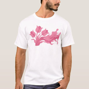 T-shirt Conception visuelle de FLEUR ABSTRAITE élégante