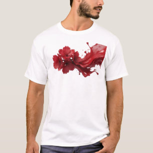 T-shirt Conception visuelle de FLEUR ABSTRAITE saisissante