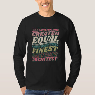 T-shirt Conceptions de femmes d'architecture, Architecte A