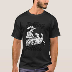 T-shirt Conceptions de l'humour de cow-boy de chat drôle r