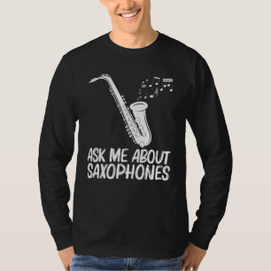 T-shirt Conceptions de saxophone pour hommes femmes instru